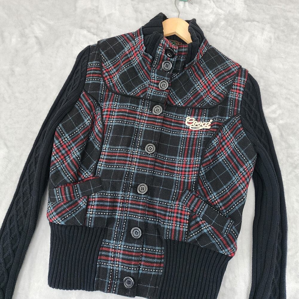 COOGI Black and Red Plaid Jacket